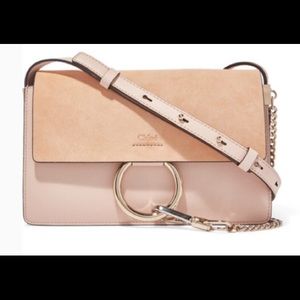 Brand new Chloe Faye Small Crossbody (cement pink)